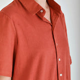 Immaculate Vegan - BIBICO Joe Red Linen Shirt Dress