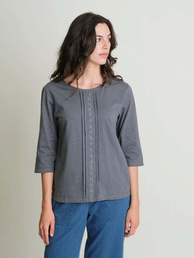 BIBICO Amelia Lacy Tee S / Dove Grey