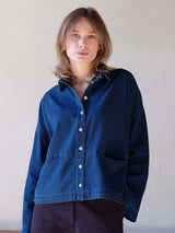 Immaculate Vegan - BIBICO Anya Relaxed Cotton Corduroy Blouse | Blue SM