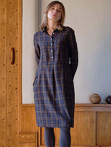 Immaculate Vegan - BIBICO Alexa Women's Cotton Dress | Check UK8 / EU36 / US4 / Flannel Check