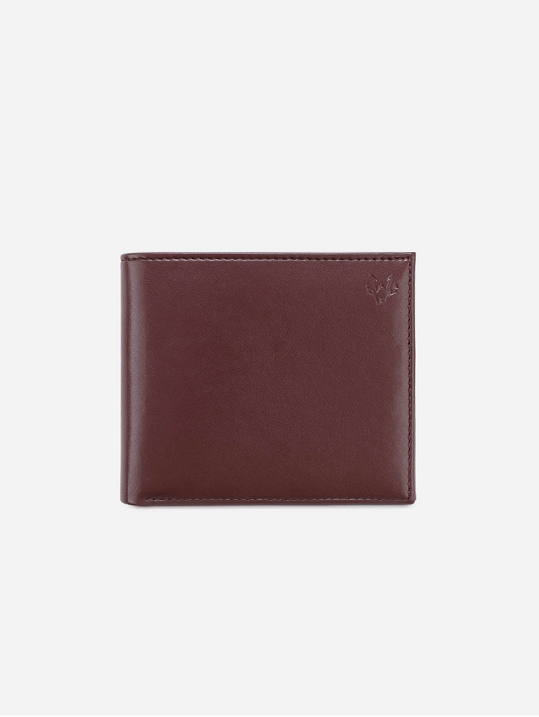 Watson & Wolfe Vegan Leather RFID Protective Wallet | Chestnut Brown & Emerald