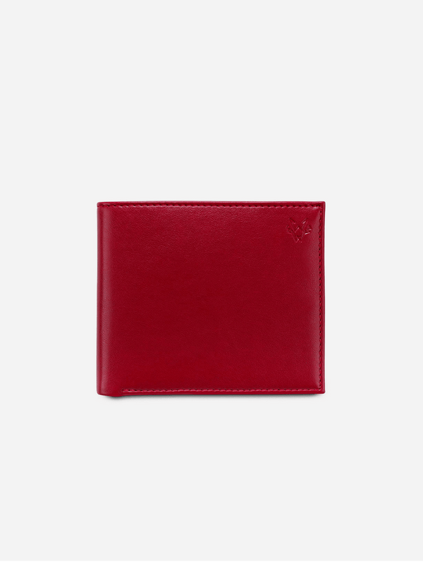 Watson & Wolfe Vegan Leather RFID Protective Wallet | Red