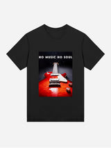 Immaculate Vegan - No Music No Soul Rock Women's Style T-Shirt | Multiple Colours