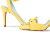 Immaculate Vegan - BLOOM Anna Vegan Velvet Heeled Sandals | Yellow