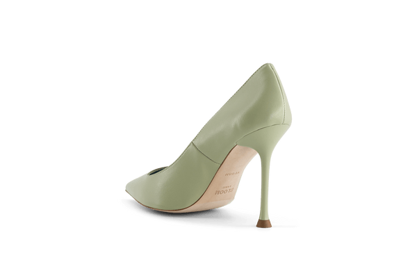 BLOOM Juliette Apple Leather Vegan Heeled Pumps | Green