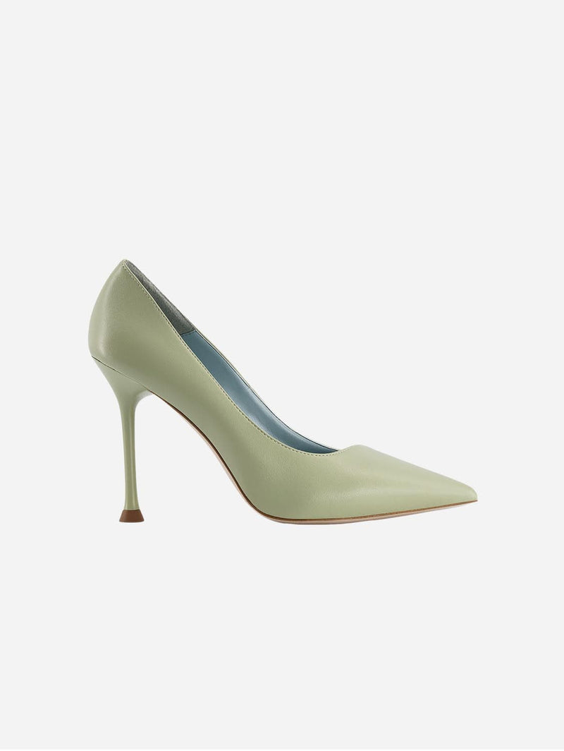 BLOOM Juliette Apple Leather Vegan Heeled Pumps | Green