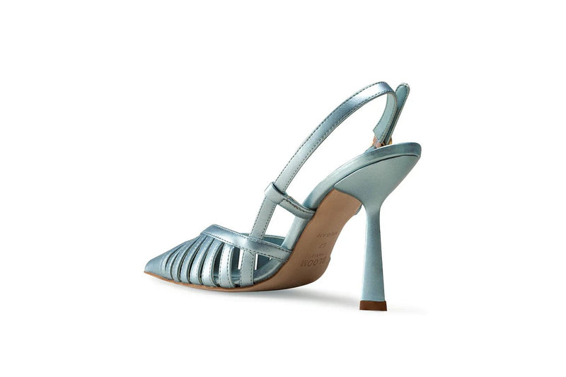 BLOOM Lila Vegan Apple Leather Slingback Heels | Iridescent Blue