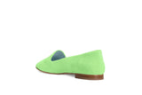 Immaculate Vegan - BLOOM Tara Vegan Velvet Slipper Pumps | Green