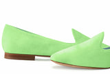 Immaculate Vegan - BLOOM Tara Vegan Velvet Slipper Pumps | Green