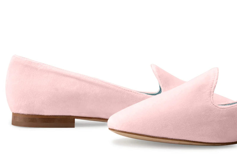 BLOOM Tara Vegan Velvet Slipper Pumps | Pink