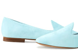 Immaculate Vegan - BLOOM Tara Vegan Velvet Slipper Pumps | Sky Blue