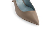 Immaculate Vegan - BLOOM Juliette Apple Leather Heeled Vegan Pumps | Taupe UK3 / EU36 / US5