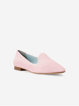 Immaculate Vegan - BLOOM Tara Vegan Velvet Slipper Pumps | Pink UK3 / EU36 / US5