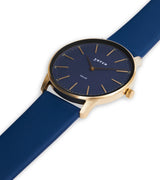 Immaculate Vegan - Votch Solar Classic Appleskin Vegan Leather Watch | Gold & Black with Navy Watch