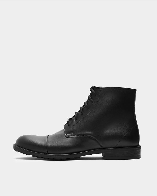 Bohema Laced-up Ankle Boots made of vegan corn leather