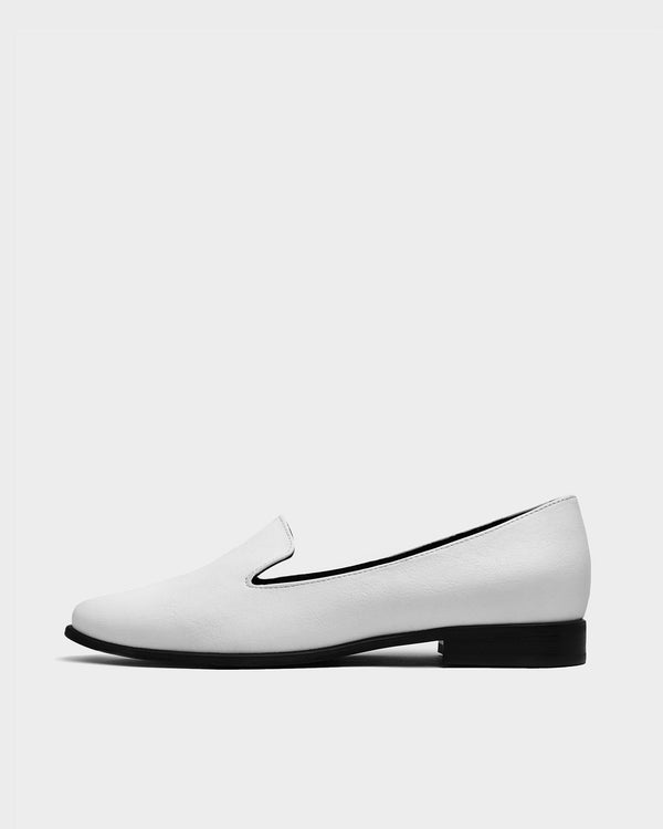Bohema Lords White Loafers made of grape leather Vegea