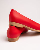 Immaculate Vegan - Bohema Pumps Red vegan ballerinas made of corn leather