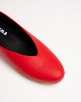 Immaculate Vegan - Bohema Pumps Red vegan ballerinas made of corn leather