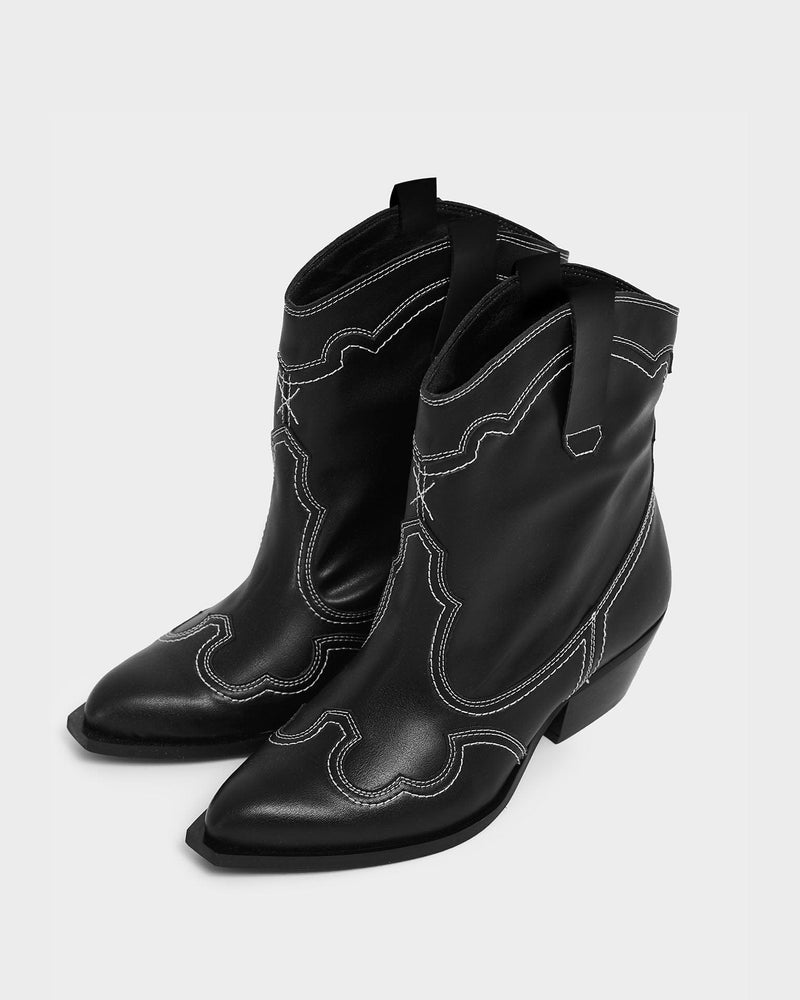 Bohema Stitchy Cowboy Boots made of Viridis corn leather