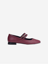 Immaculate Vegan - Bohema Mary Jane Vegea® Grape Leather Vegan Pumps | Cherry UK2.5 / EU35 / US4.5