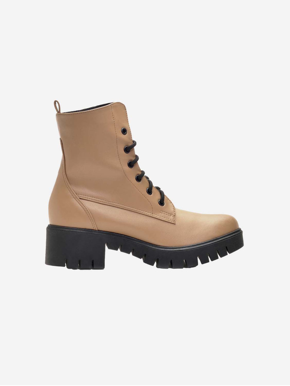 Bohema Women's Workers Vegea® Grape Leather Boots Caramel