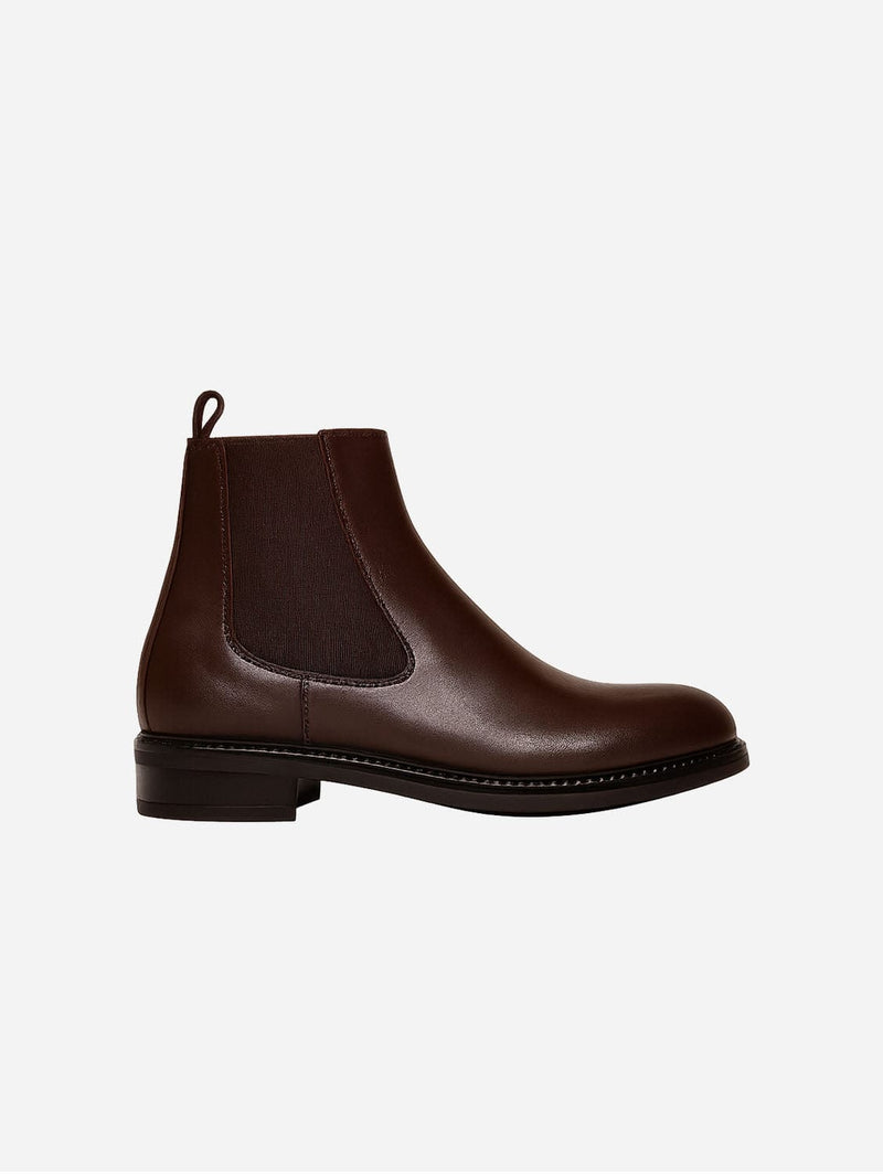 SOLARI MILANO Women's Vegan Leather Chelsea Boots | Brown