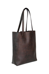 Immaculate Vegan - Canussa Basic Vegan Leather Everyday Tote Bag | Chocolate