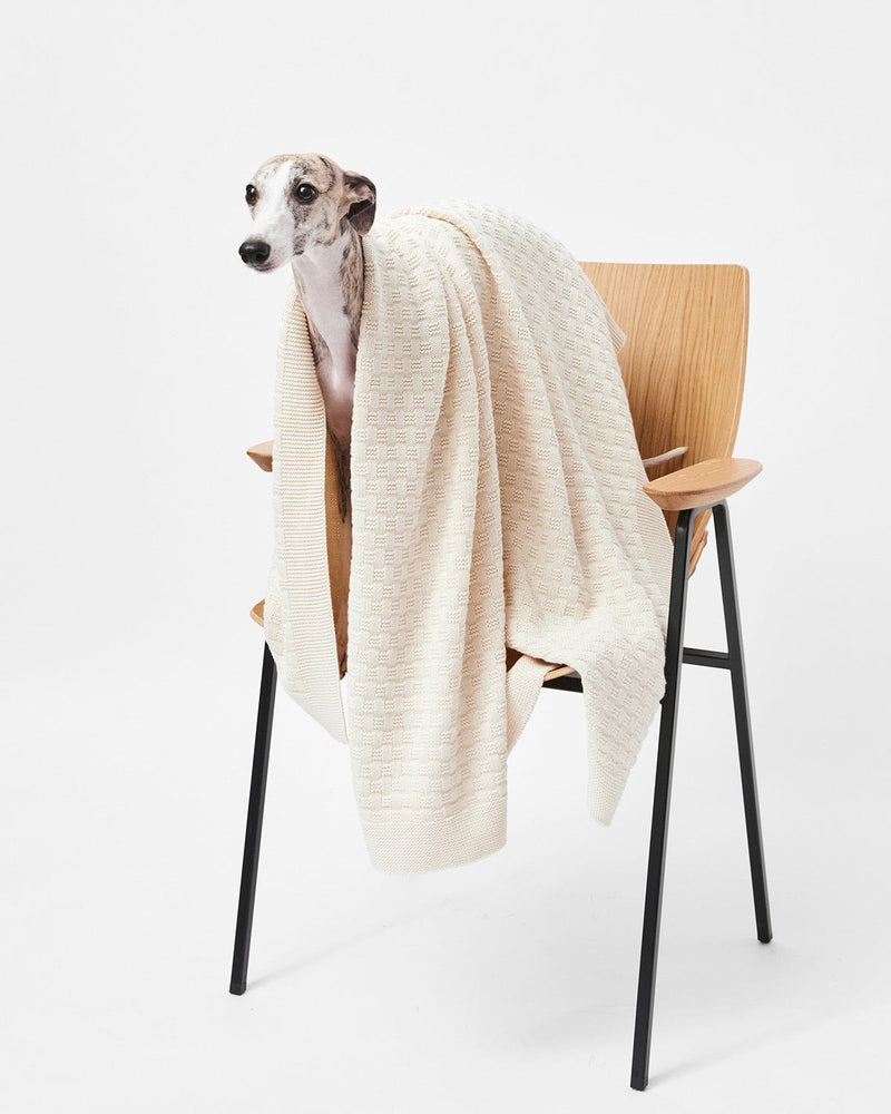 Mila.Vert Organic cotton knitted blanket