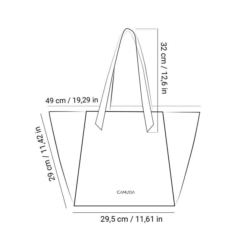 Canussa TOTISSIMO Orange - Shoulder Vegan Bag