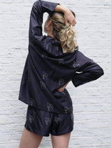 Charlotte Dunn Design Safari Edition Bamboo Vegan Silk Pyjama Set | Short