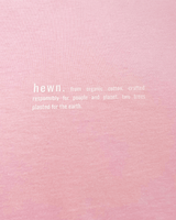 Immaculate Vegan - hewn. Womens Organic Cotton Relaxed-fit Zip Hoodie in Cherry Blossom Pink
