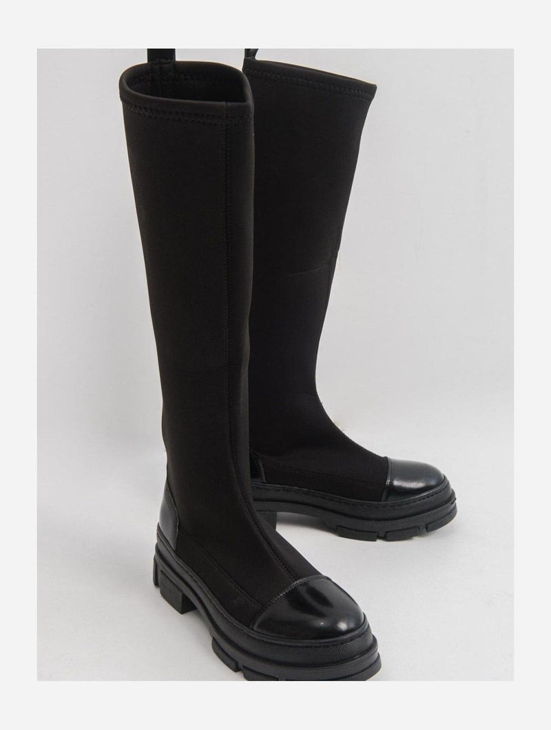 Prologue Shoes Bella Black Scuba Boot (Women)