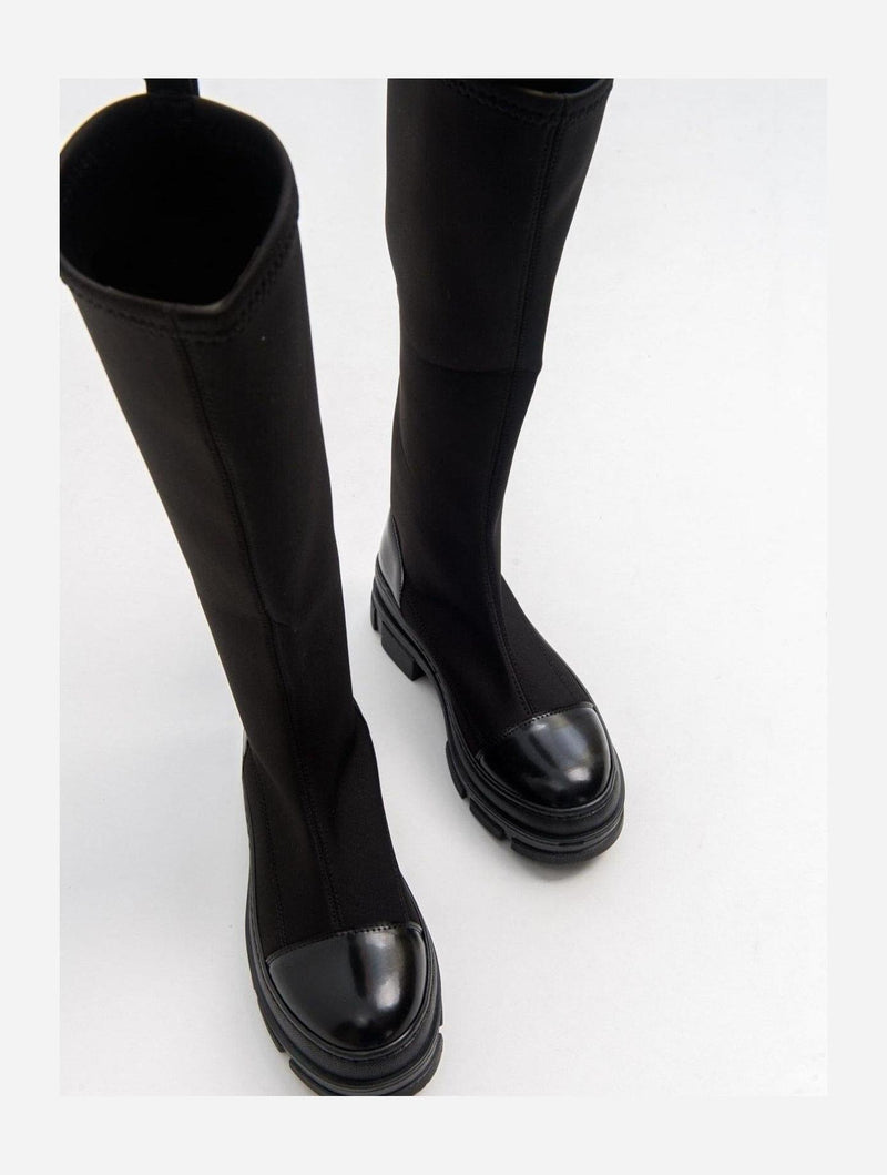 Prologue Shoes Bella Black Scuba Boot (Women)