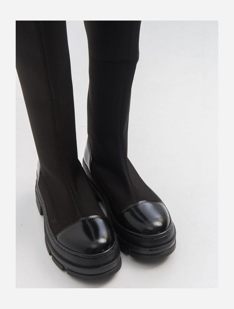 Prologue Shoes Bella Black Scuba Boot (Women)
