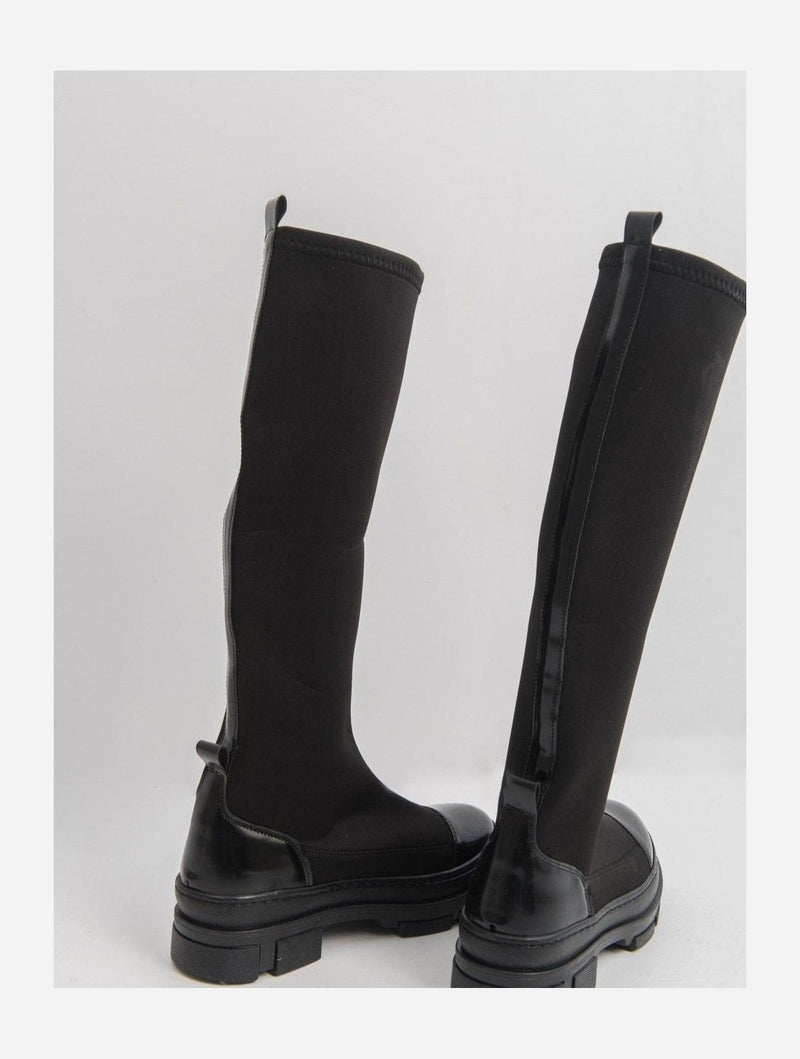 Prologue Shoes Bella Black Scuba Boot (Women)