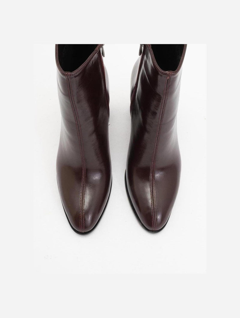 Prologue Shoes Jewel Burgundy High Heel Boot (Women)