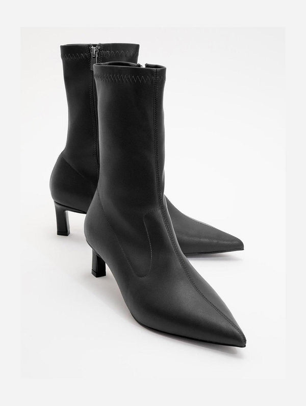 Prologue Shoes Lewin Black Cilt Pointed Toe Stiletto Boot (Women)