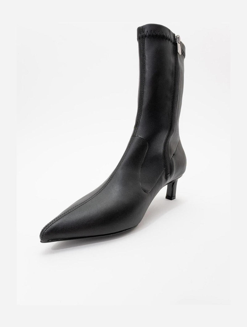 Prologue Shoes Lewin Black Cilt Pointed Toe Stiletto Boot (Women)