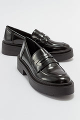 Immaculate Vegan - Josie Vegan Leather Platform Loafers | Black Patent