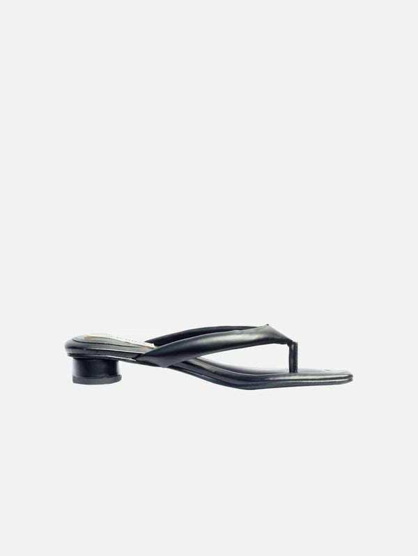 Collection and Co Olivia Vegan Leather Open Toe Mules | Black Black / 41