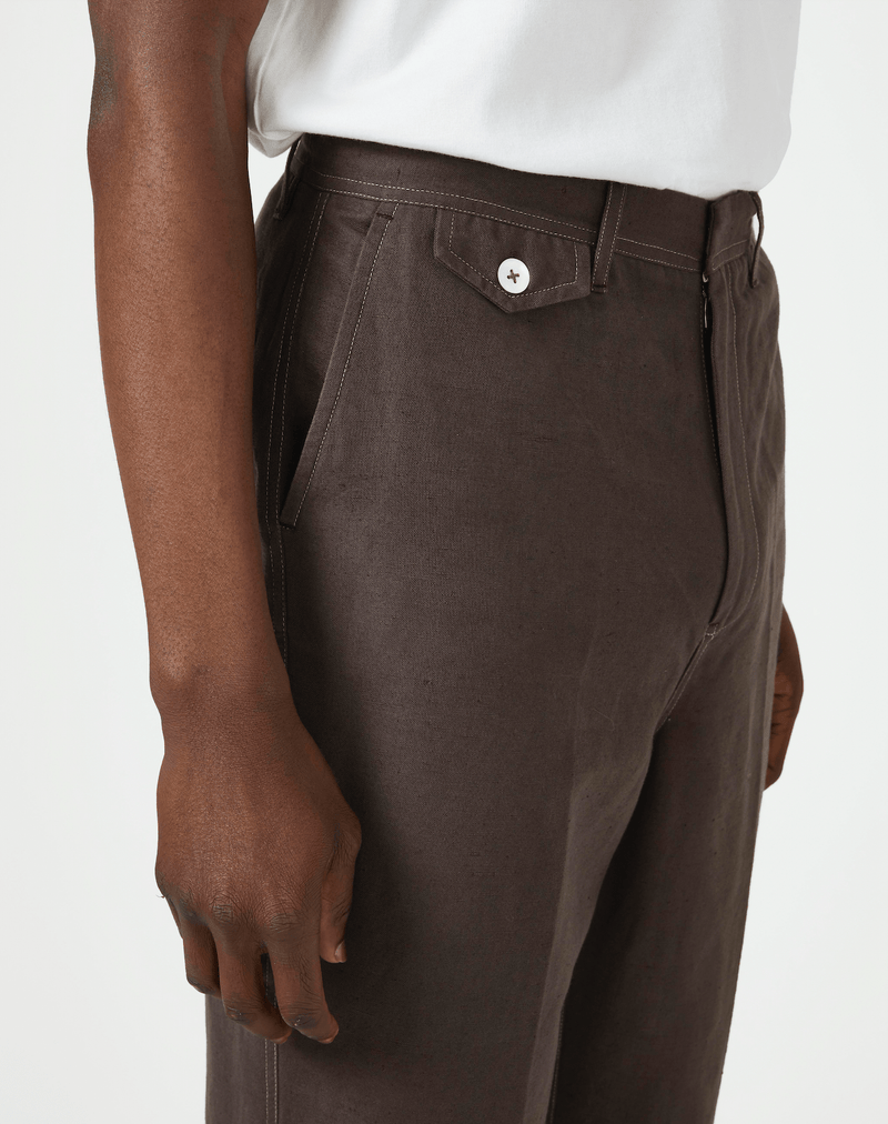 Cut & Pin Relaxed Smart/Casual Trouser - Taupe