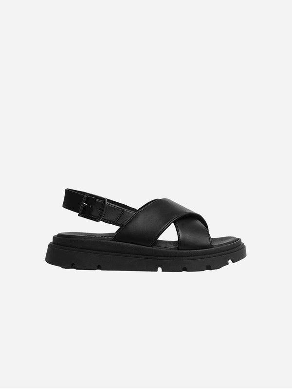 Bohema Glare Sandals Black made of vegan corn leather