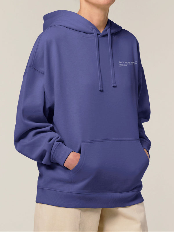 Women's Organic Cotton Signature Oversized Hoodie | Dusk Purple