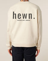 Immaculate Vegan - hewn. Mens Organic Cotton Signature Oversized Sweatshirt in Natural Cotton