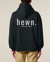 Immaculate Vegan - hewn. Mens Organic Cotton Signature Oversized Hoodie in Jet Black