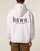 Immaculate Vegan - hewn. Mens Organic Cotton Signature Oversized Hoodie in Cloud Grey Marl