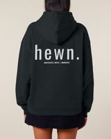 Immaculate Vegan - Women's Organic Cotton Signature Oversized Hoodie | Jet Black