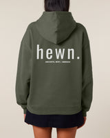 Immaculate Vegan - Women's Organic Cotton Signature Oversized Hoodie | Pine Green Khaki