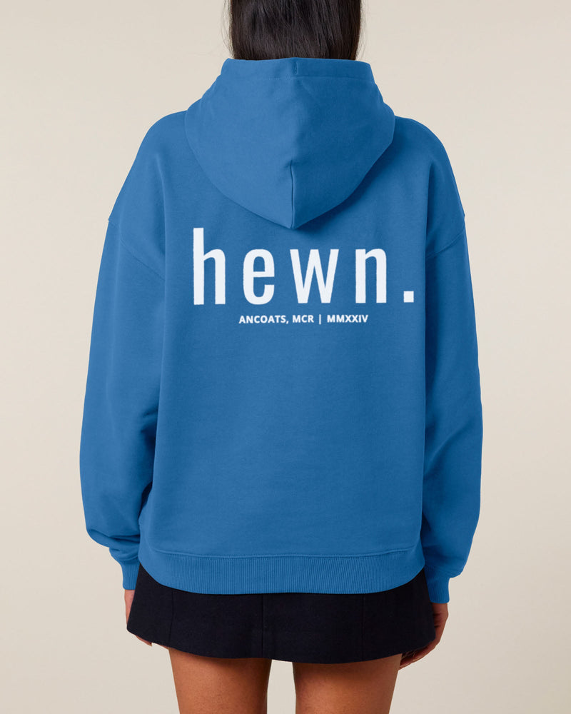 Women's Organic Cotton Signature Oversized Hoodie | Morpho Blue