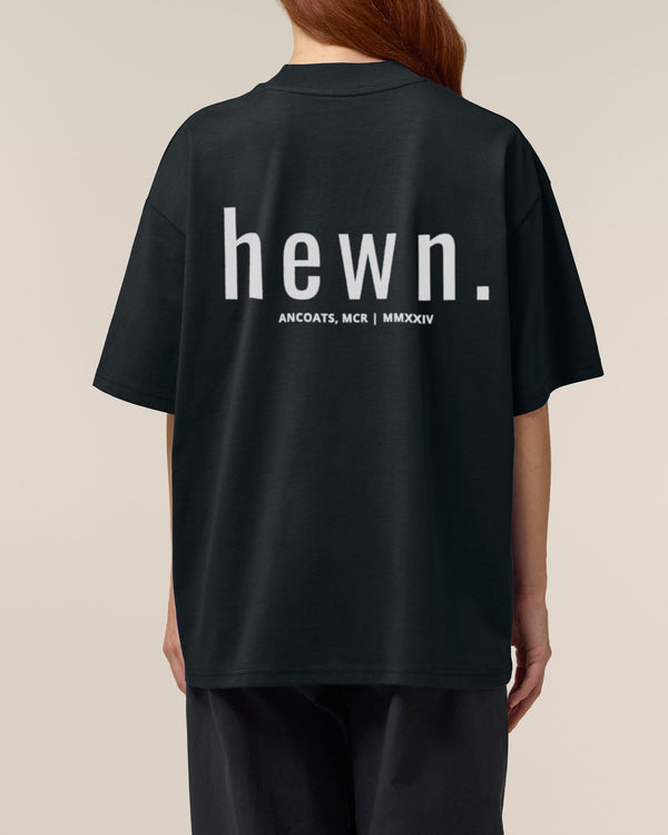 Women's Organic Cotton Signature Oversized T-Shirt | Jet Black